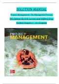 Solution Manual for Project Management: The Managerial Process, 8th Edition By Erik Larson and Clifford Gray, Verified Chapters 1 - 16, Complete Newest Version