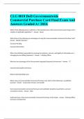   CLG 0010 DoD Governmentwide Commercial Purchase Card Final Exam And Answers Graded A+ 2024.