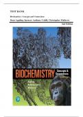 Biochemistry: Concepts and Connections, 2nd Edition (Appling, 2019) Test Bank