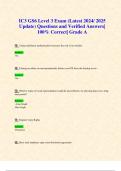 IC3 GS6  Levels 1,2 & 3 Exams (Latest 2024/ 2025 UpdateS BUNDLE WITH COMPLETE SOLUTIONS) Questions and Verified Answers| 100% Correct| Grade A