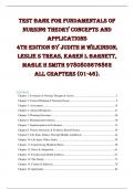 TEST BANK FOR FUNDAMENTALS OF NURSING THEORY CONCEPTS AND APPLICATIONS 4TH EDITION BY JUDITH M WILKINSON, LESLIE S TREAS, KAREN L BARNETT, MABLE H SMITH 9780803676862 ALL CHAPTERS {01-46}