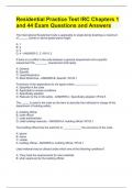 Residential Practice Test IRC Chapters 1 and 44 Exam Questions and Answers