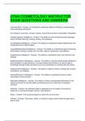 UTAH COSMETOLOGY INSTRUCTOR EXAM QUESTIONS AND ANSWERS 2024 -GRADED A