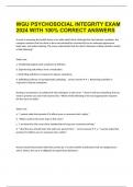  WGU PSYCHOSOCIAL INTEGRITY EXAM 2024 WITH 100% CORRECT ANSWERS