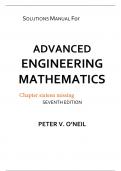 Solution manual for Advanced Engineering Mathematics 7th edition by PETER V ONEIL