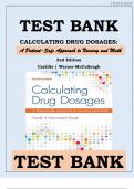 Test Bank For Calculating Drug Dosages A Patient-Safe Approach to Nursing and Math Second Edition by Maryanne Castillo, Sandra Luz Martinez De; Werner-McCullough||ISBN NO:10,1719641226||ISBN NO:13,978-1719641227||All Chapters||A+, Guide.||Latest 2024