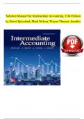 Solution Manual for Financial Accounting 11th Edition Robert Libby, Patricia Libby, Frank Hodge, Chapter 1 - 13 | Complete Newest Version