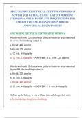 ABYC MARINE ELECTRICAL CERTIFICATION EXAM  NEWEST 2024 ACTUAL EXAM 2 LATEST VERSIONS  (VERSION A AND B) COMPLETE 250 QUESTIONS AND  CORRECT DETAILED ANSWERS (VERIFIED  ANSWERS) |ALREADY PASSED!