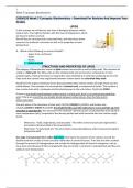 CHEM120 Week 7 Concepts: Biochemistry – Download For Revision And Improve Your Grades