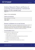 Solution Manual for Theory and Practice of Counseling and Psychotherapy, International Edition 11th Edition By Dr. Gerald Corey