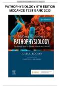 PATHOPHYSIOLOGY 9TH EDITION MCCANCE TEST BANK 2023