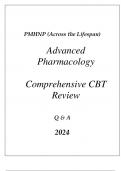 PMHNP (ACROSS THE LIFESPAN) ADVANCED PHARMACOLOGY COMPREHPMHNP (ACROSS THE LIFESPAN) ADVANCED PHARMACOLOGY COMPREHENSIVE CBT REVIEW QENSIVE CBT REVIEW Q