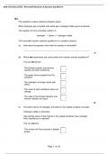 AQA Chemistry GCSE Reversible Reactions _ Dynamic Equilibrium 4 Exam Questions and Complete Solutions