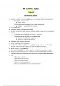 AP Statistics Notes / Study Guide