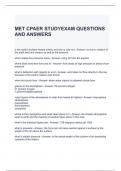 MET CPAER STUDYEXAM QUESTIONS AND ANSWERS