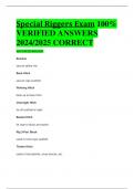 Special Riggers Exam 100%  VERIFIED ANSWERS  2024/2025 CORRECT ALREADY PASSED