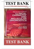 Test bank for Tietz Fundamentals of Clinical Chemistry and Molecular Diagnostics 7th Edition by Carl A. Burtis , David E. Bruns ISBN: 9781455741656 Complete Guide A+