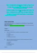 TEST BANK For Your Health Today Choices in a Changing Society, 8th Edition by Teague Michael, Verified Chapters 1 - 18, Complete Newest Version