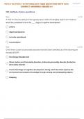  PSYC-110:| PSYC 110 PSYCHOLOGY FINAL EXAM QUESTIONS WITH CORRECT ANSWERS