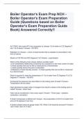 Boiler Operator's Exam Prep NCH - Boiler Operator's Exam Preparation Guide (Questions based on Boiler Operator's Exam Preparation Guide Book) Answered Correctly!!