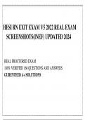 HESI RN EXIT EXAM V5 2022 REAL EXAM  SCREENSHOTS(INEF) UPDATED 2024  REAL PROCTORED EXAM