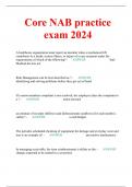 Core NAB practice exam 2024