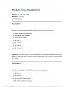  QSO 340 Module One - 1-2 Assessment QSO-340-Project Management - SNHU (GRADED A)