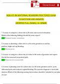 2023 NGN ATI RN MATERNAL NEWBORN PROCTORED EXAM QUESTIONS AND ANSWERS (VERIFIED REVISED FULL EXAM)