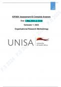 IOP2601 Assignment 3 (Complete Answers) Due 2 May 2024- Semester 1/2024 [UNISA]