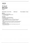 AQA   A-level BIOLOGY Paper 1   June 2023