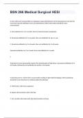 BSN 266 Medical Surgical HESI questions well answered 2024