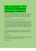 BEST REVIEW NUR 410 PREPU 100%  VERIFIED ANSWERS  2024/2025 CORRECT