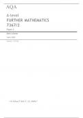 AQA    A-level FURTHER MATHEMATICS 7367/2 Paper 2 Mark scheme June 2023