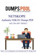 Maximize Your NETSKOPE NSK101 Prep with Premium Study Material - Available on DumpsPool!