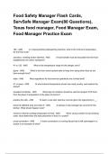 Food Safety Manager Flash Cards, ServSafe Manager Exam(80 Questions), Texas food manager, Food Manager Exam, Food Manager Practice Exam Questions And Answers