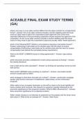 ACEABLE FINAL EXAM STUDY TERMS (GA) QUESTIONS WITH CORRECT ANSWERS