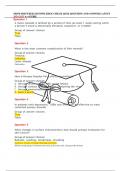 NRNP 6568 WEEK 8 KNOWLEDGE CHECK QUIZ QUESTION AND ANSWER LATEST 2024-2025 A+ SCORE