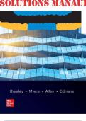 Principles of Corporate Finance, 14th Edition by Richard Brealey, Stewart Myers, Franklin Allen SOLUTIONS MANUAL 