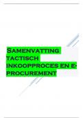 Samenvatting  tactisch  inkoopproces en eprocuremen