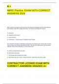 NY Home Improvement Contractor Exam with correct answers graded A+