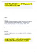 CERT_MASTER 1101 – WGU exam with correct answers 2024.