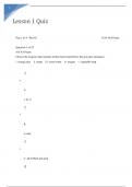  CHEM 133 LESSON 1 QUESTIONS WITH CORRECT ANSWERS