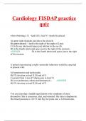 Cardiology FISDAP practice quiz