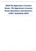 2024 PA Appraisers License  Exam / PA Appraisers License  Exam Questions and Answers  (100% Satisfied) 2024 How is a diamond condition fixed? - CORRECT ANSWER-By  pulling the damage for length. Diamond is a length condition When measuring a unibody vehicl