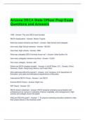 Arizona DECA State Officer Prep Exam Questions and Answers / Graded A