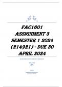 FAC1601 Assignment 3 Semester 1 2024 (214921) - DUE 30 April 2024