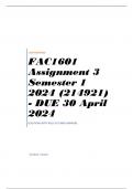 FAC1601 Assignment 3 Semester 1 2024 (214921) - DUE 30 April 2024