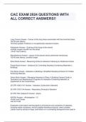 CAC EXAM 2024 QUESTIONS WITH ALL CORRECT ANSWERS!!