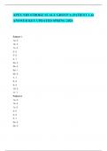 APEX NIH STROKE SCALE GROUP A (PATIENT 1-6) ANSWER KEY UPDATED SPRING 2024