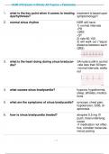 NUR 372 Exam 4 (Final) All Topics + Telemetry